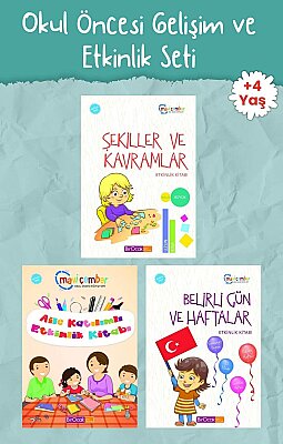 48 Ay+ Okul Öncesi Gelişim ve Etkinlik Seti | Şekiller, Kavramlar ve Aile Katılımı - +4yaş
