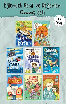 Timaş Çocuk 1-2-3. Sınıf Eğlenceli Keşif ve Değerler Okuma Seti - 7-9 Yaş (8 Kitap Takım)