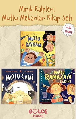 Minik Kalpler, Mutlu Mekanlar Kitap Seti - Okul Öncesi - 3-6 Yaş - Dini Okuma Seti