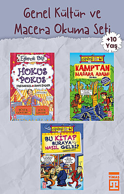 Eğlenceli Bilgi Yayınları Genel Kültür ve Macera Okuma Seti - 3 Kitap Takım (Karikatürlü Eğitici Seri)