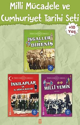 Milli Mücadele ve Cumhuriyet Tarihi Seti - 3 Kitaplık Set - 4-5-6-7. sınıf , +10 Yaş