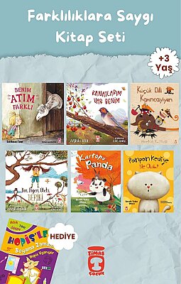 Farklılıklara Saygı Kitap Seti - Okul Öncesi - 3+ Yaş Kitap Seti - Boyama Kitabı Hediyeli