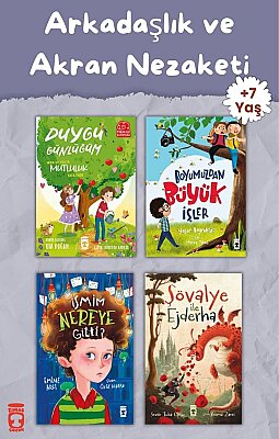 Arkadaşlık ve Akran Nezaketi 4 Kitap Set - 7+ Yaş Hikaye Seti