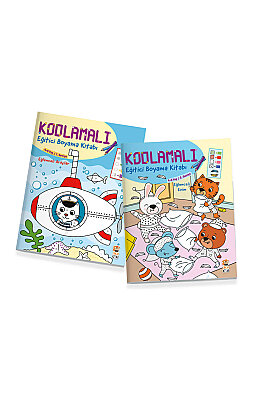 Kodlamalı Eğitici Boyama Seti (4-5 Yaş - 2 Kitap)