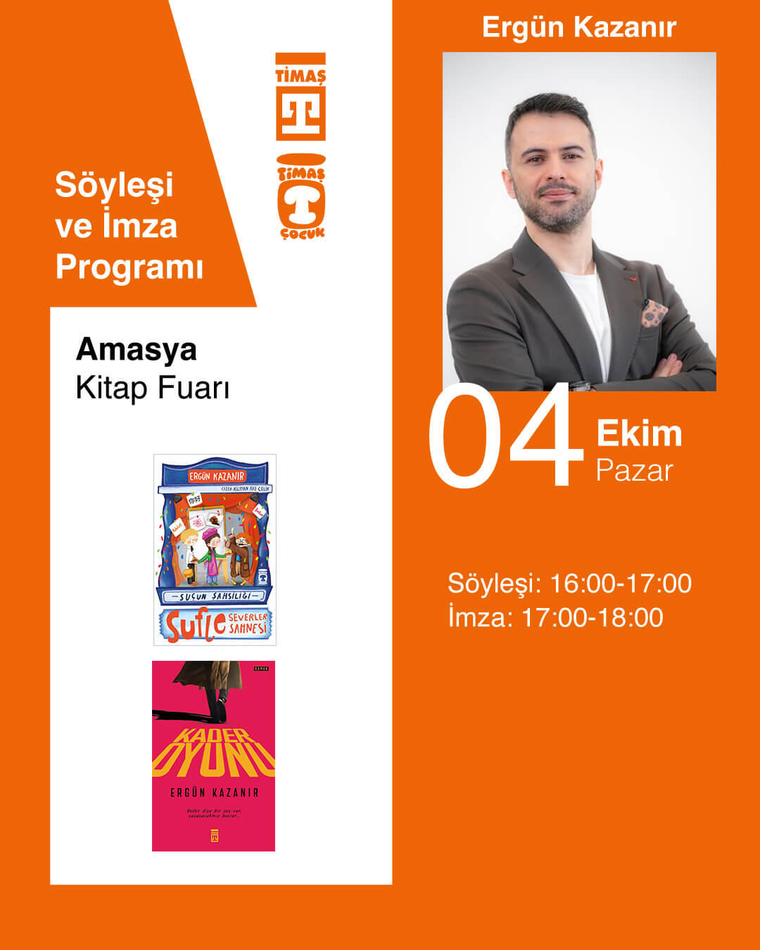 Amasya Kitap Fuarı - Ergün Kazanır