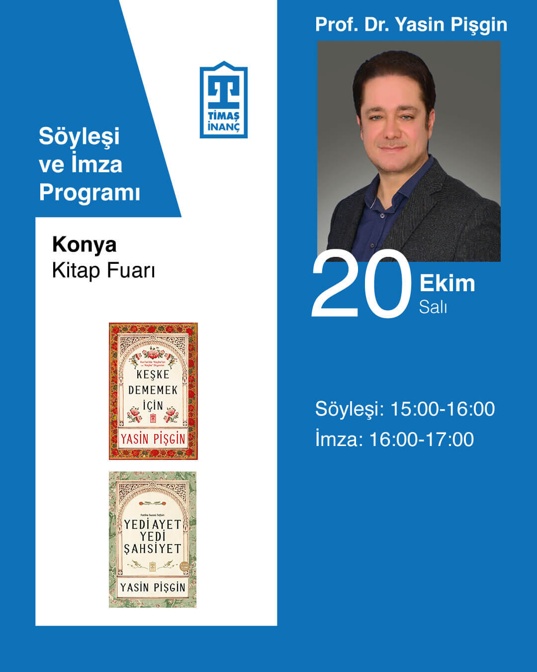 Konya Kitap Fuarı - Prof. Dr. Yasin Pişgin