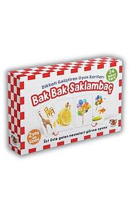 Bak Bak Saklambaç (2-3 Yaş Dikkat Geliştirme Oyun Kartları)