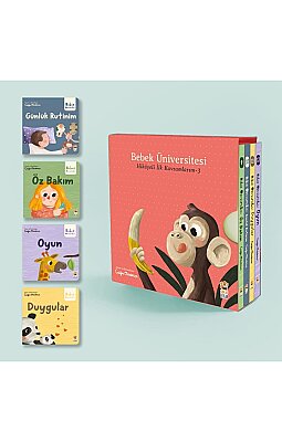 Bebek Üniversitesi 3 / Hikayeli İlk Kavramlarım Set (4 Kitap)