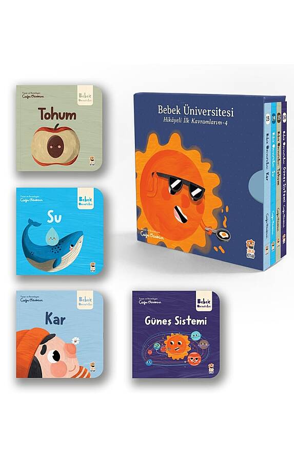 Bebek Üniversitesi 4 / Hikayeli İlk Kavramlarım Set (4 Kitap) - 1