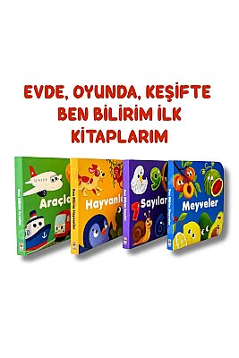 Ben Bilirim İngilizce Destekli İlk Kitaplarım 4 kitap 6 Magnetli Dokun Hisset Kart - 3