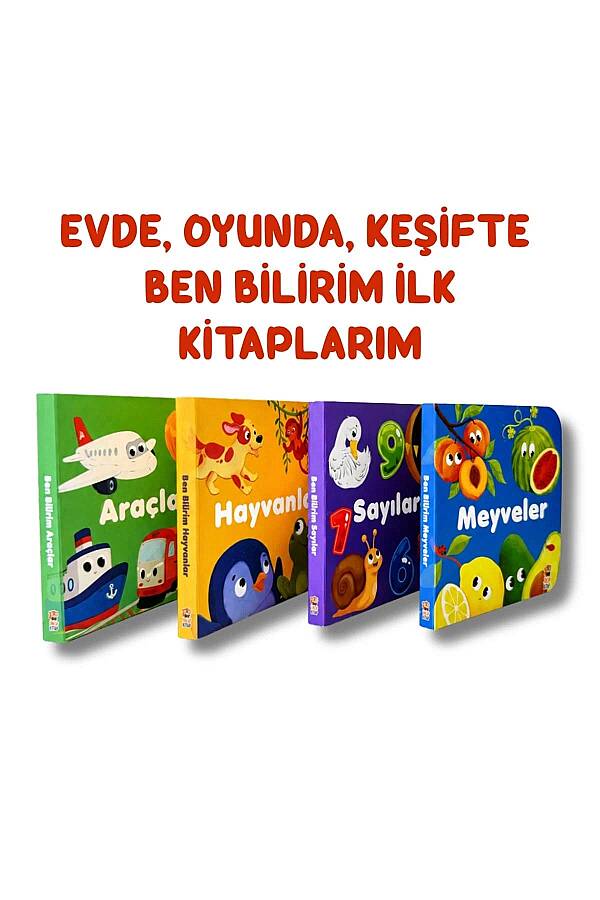 Ben Bilirim İngilizce Destekli İlk Kitaplarım 4 kitap 6 Magnetli Dokun Hisset Kart - 3