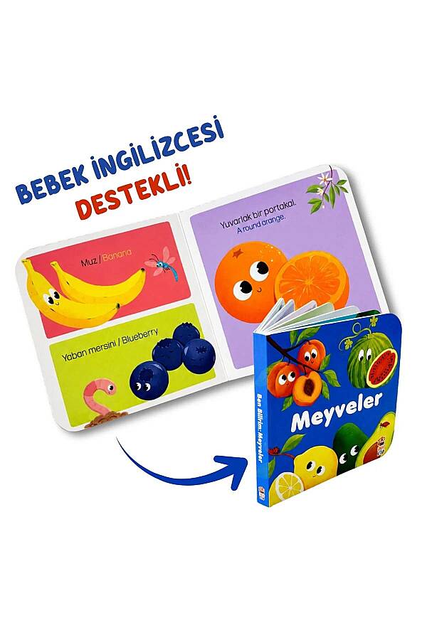 Ben Bilirim İngilizce Destekli İlk Kitaplarım 4 kitap 6 Magnetli Dokun Hisset Kart - 4