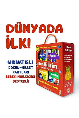 Ben Bilirim İngilizce Destekli İlk Kitaplarım 4 kitap 6 Magnetli Dokun Hisset Kart - 2