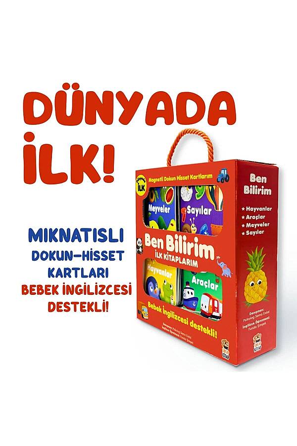 Ben Bilirim İngilizce Destekli İlk Kitaplarım 4 kitap 6 Magnetli Dokun Hisset Kart - 2