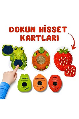 Ben Bilirim İngilizce Destekli İlk Kitaplarım 4 kitap 6 Magnetli Dokun Hisset Kart - 7