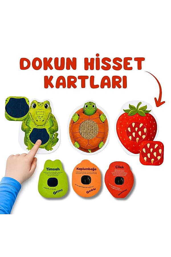 Ben Bilirim İngilizce Destekli İlk Kitaplarım 4 kitap 6 Magnetli Dokun Hisset Kart - 7