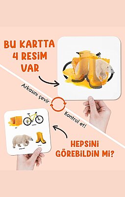 Bir Daha Bak (4 Yaş ve Üzeri Dikkat Geliştirme Oyun Kartları - Silinebilir Kalem Hediyeli) - 2