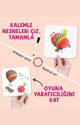 Bir Daha Bak (4 Yaş ve Üzeri Dikkat Geliştirme Oyun Kartları - Silinebilir Kalem Hediyeli) - 3