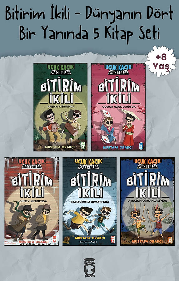 Bitirim İkili - Dünyanın Dört Bir Yanında 5 Kitap Seti - 1