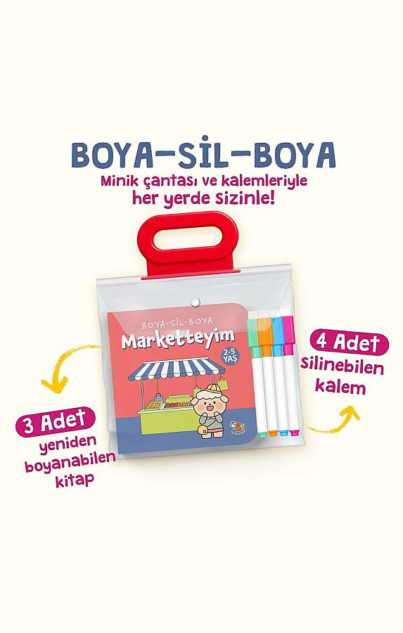 Boya Sil Boya 2 - Marketteyim - Evdeyim - Parktayım 2-5 yaş