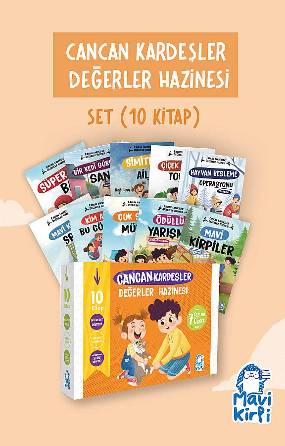 Cancan Kardeşler Değerler Hazinesi - 2. Sınıf Hikaye Seti (10 Kitap) - 1