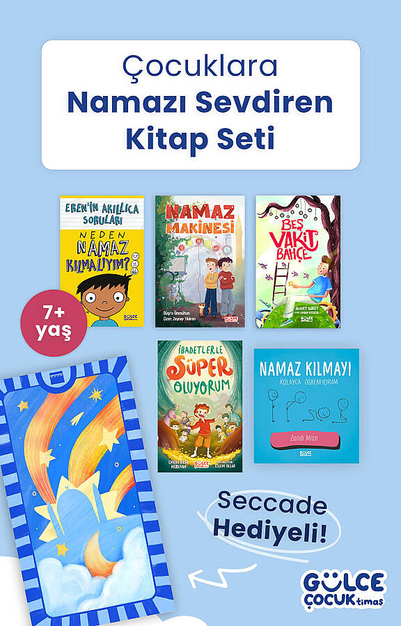 Çocuklara Namazı Sevdiren Kitap Seti- (Seccade Hediyeli)