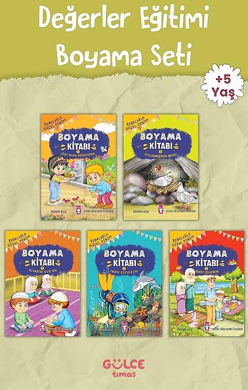 Değerler Eğitimi Boyama Seti - Okul Öncesi Kitap Seti - 1