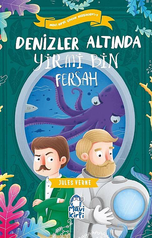 Denizler Altında Yirmi Bin Fersah - Mavi Kirpi Çocuk Klasikleri 1 - 1