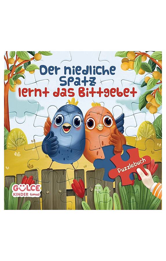 Der Niedliche Spatz Lernt Das Bittgebet - Şirin Serçe Duayı Öğreniyor / Yapbozlu Kitap (Almanca) - 1