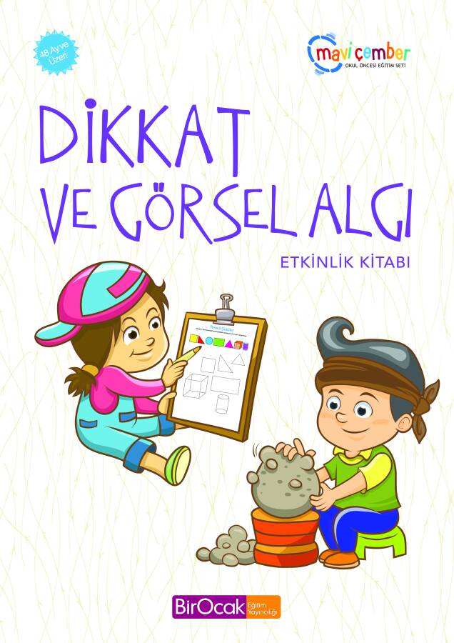 Dikkat Ve Görsel Algı Etkinlik Kitabı - Mavi Çember (48 Ay ve Üzeri) - 1