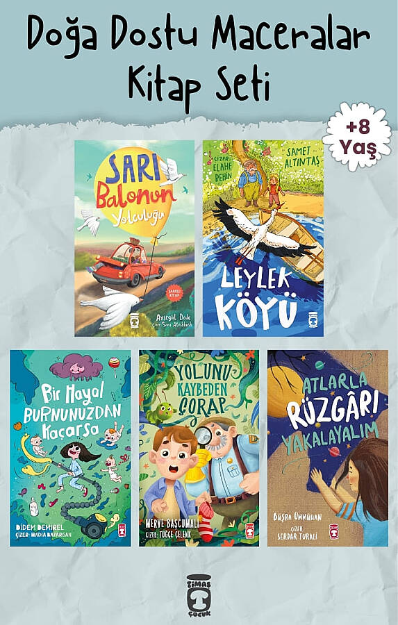 Doğa Dostu Maceralar 5 Kitap Set - Timaş Çocuk - 8 Yaş 3. Sınıf - Hayvanlar Dostluk ve Merak - Umutlu Kitaplar - 1