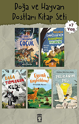 Doğa ve Hayvan Dostları 5 Kitap Set - Timaş Çocuk - 7-8 Yaş 2.-3. Sınıf - Cesaret Azim ve Yardımlaşma - Umutlu Kitaplar