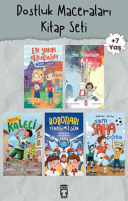 Dostluk Maceraları 5 Kitap Set - Timaş Çocuk - 8-9 Yaş 3. Sınıf - Özgüven Takım Ruhu ve Teknoloji - Umutlu Kitaplar