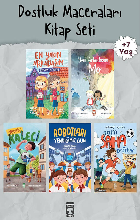 Dostluk Maceraları 5 Kitap Set - Timaş Çocuk - 8-9 Yaş 3. Sınıf - Özgüven Takım Ruhu ve Teknoloji - Umutlu Kitaplar - 1