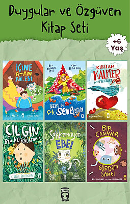 Duygular ve Özgüven 6 Kitap Set - Timaş Çocuk - 6-7 Yaş 1.-2. Sınıf - Empati Cesaret ve Kendini Tanıma - Düşler Kitaplığı