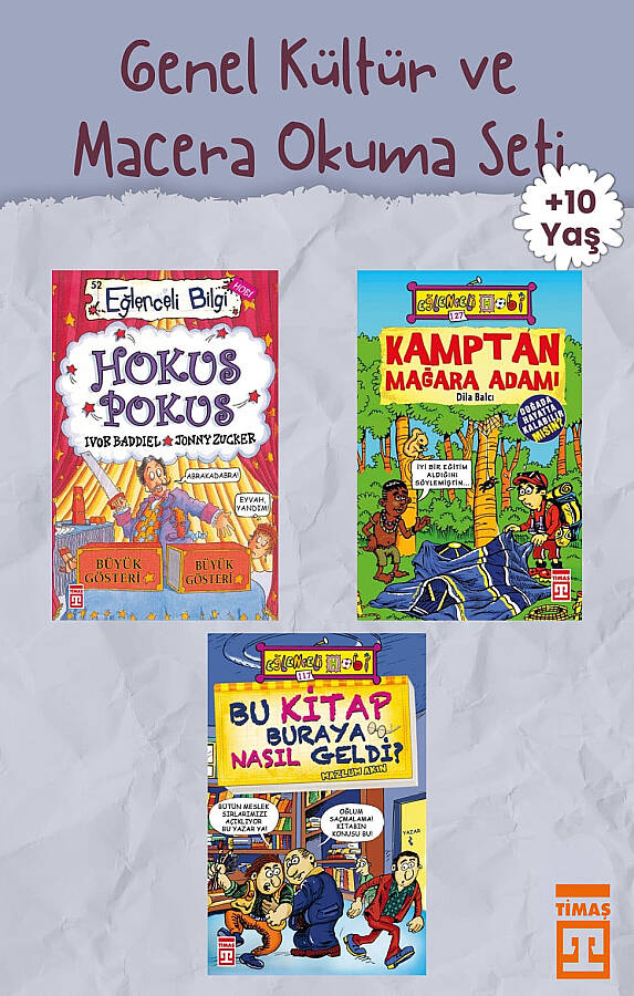 Eğlenceli Bilgi Yayınları Genel Kültür ve Macera Okuma Seti - 3 Kitap Takım (Karikatürlü Eğitici Seri)