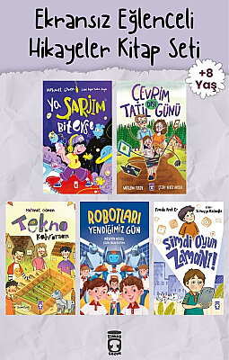 Ekransız Eğlenceli Hikayeler 5 Kitap Set - Timaş Çocuk - 8 Yaş 3. Sınıf - Dijital Denge Güvenli Oyun ve Bilim - Umutlu Kitaplar