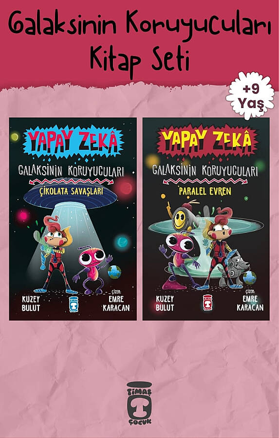 Galaksinin Koruyucuları Yapay Zeka 2 Kitap Set - Kuzey Bulut - Timaş Çocuk - 9-10 Yaş Bilim Kurgu Macera - 1