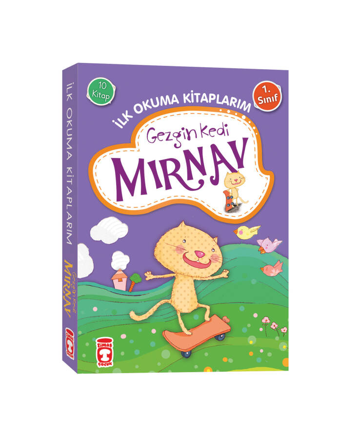 Gezgin Kedi Mırnav İlk Okuma Kitaplarım Set (10 Kitap) - 1