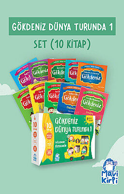 Gökdeniz Dünya Turunda 1 - 2. Sınıf Hikaye Seti  (10 Kitap)