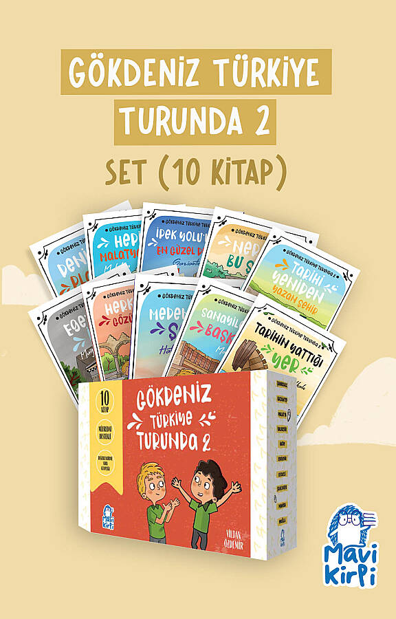 Gökdeniz Türkiye Turunda 2 - 4. Sınıf Hikaye Seti (10 Kitap) - 1
