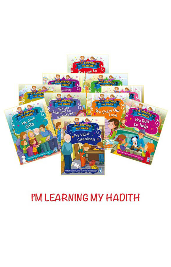 Hadisleri Öğreniyorum - I'm Learning My Hadith Set (İngilizce -10 Kitap) - 1