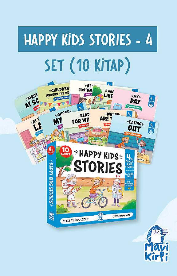 Happy Kids Stories 4 - 10 Kitap (4. Sınıf İngilizce Hikaye Seti) - 1