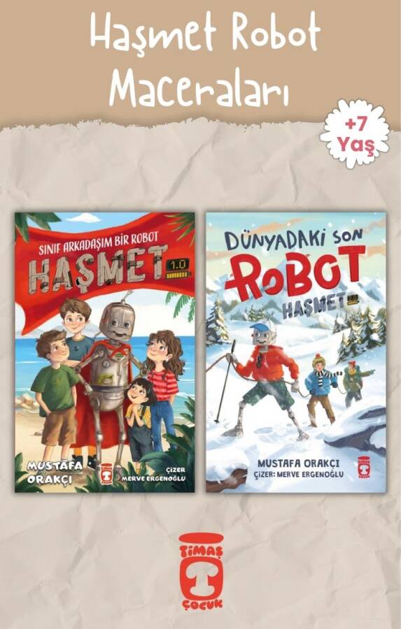 Haşmet Robot Maceraları - 1. Sınıf Okuma Seti  -  +7 Yaş - Mustafa Orakçı - Timaş Çocuk - 1