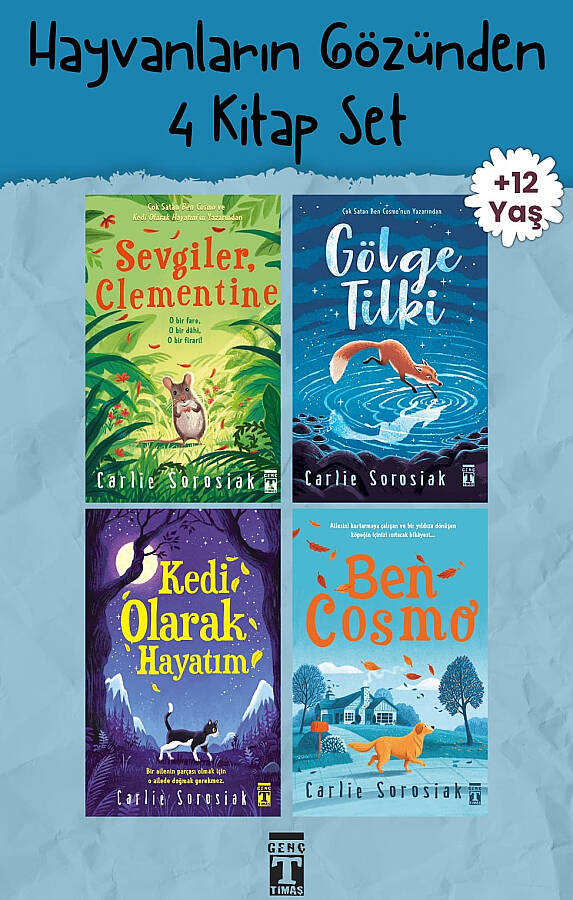 Hayvanların Gözünden   4 Kitap Set - Carlie Sorosiak - 12+ Yaş - Gençlik Kitapları
