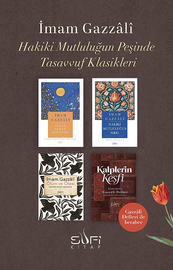 İmam Gazzali - Hakiki Mutluluğun Peşinde Tasavvuf Klasikleri - 3 Kitap Set - Gazzali Defteri ile beraber - 1