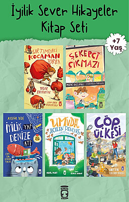 İyilik Sever Hikayeler 5 Kitap Set - Timaş Çocuk - 7-8 Yaş 2.-3. Sınıf - Sabır Empati ve Sorumluluk - Umutlu Kitaplar