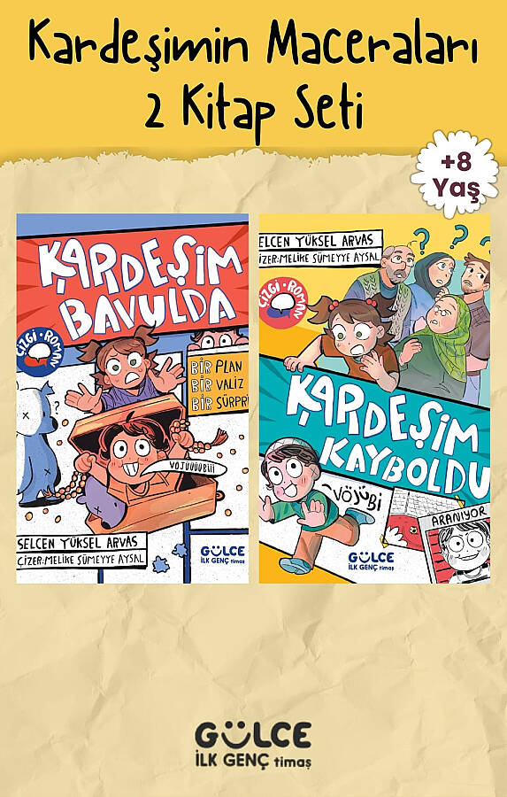 Kardeşimin  Maceraları - 2 Kitap Seti  - 8+ Yaş  - Çizgi Roman - 1