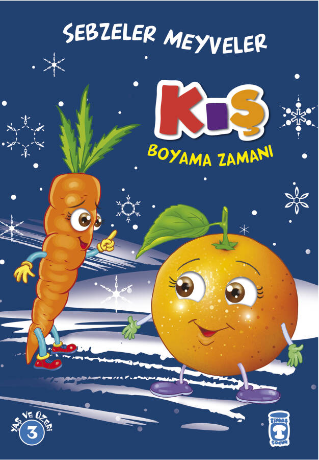Kış Boyama Zamanı - Sebzeler Meyveler - 1