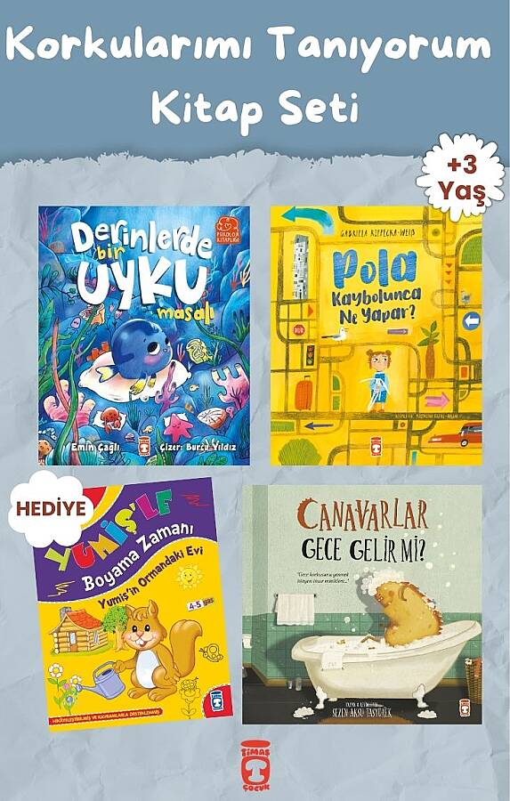 Korkularımı Tanıyorum Okul Öncesi Kitap Seti (3 Kitap) - 1